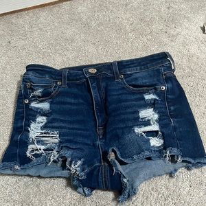 American Eagle blue Jean shorts size 8